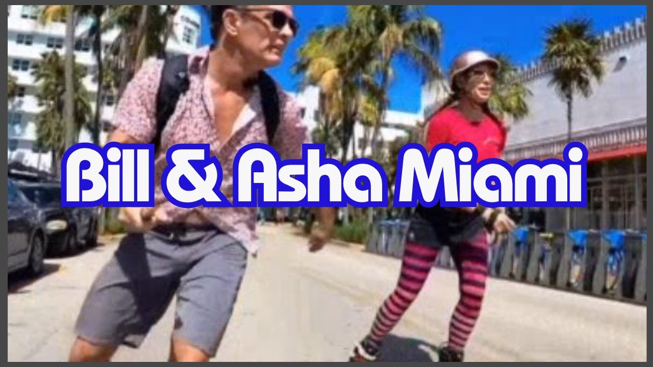 Bill Stoppard & Asha Skatefresh #inlineskating the streets of Miami during Skater Migration Feb 2024