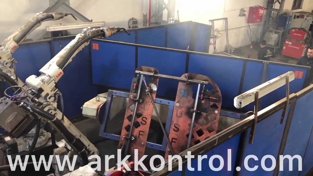 İskele imalati robotlu kaynak otomasyonu abb robot