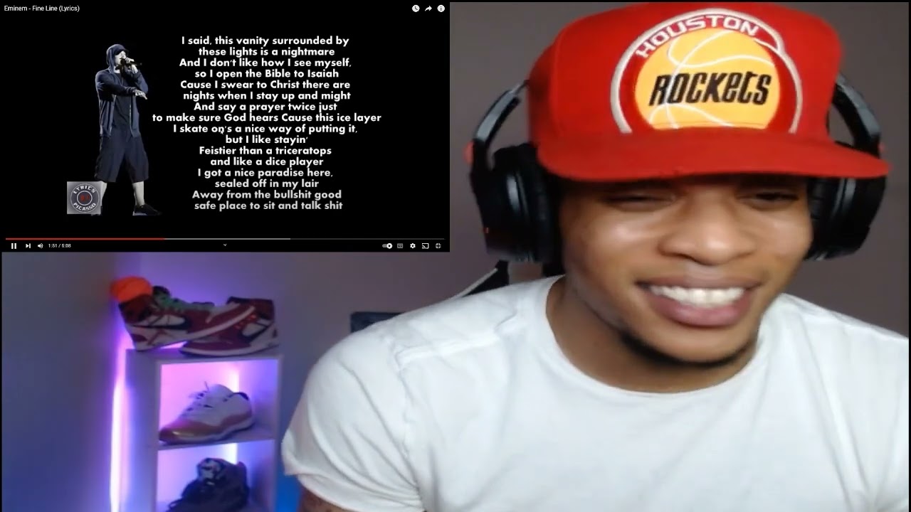 THE RAP GOD!! EMINEM - FINE LINE (REACTION)