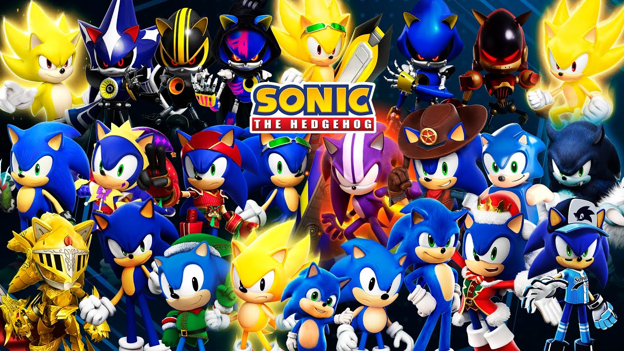 Sonic Forces Speed Battle: All 25 Sonics Characters Gameplay