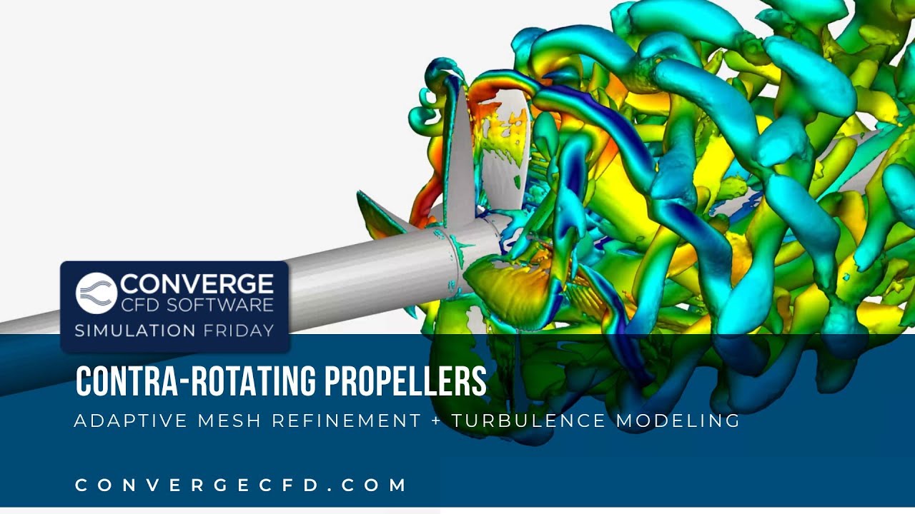 Simulating Contra-Rotating Propellers in CONVERGE