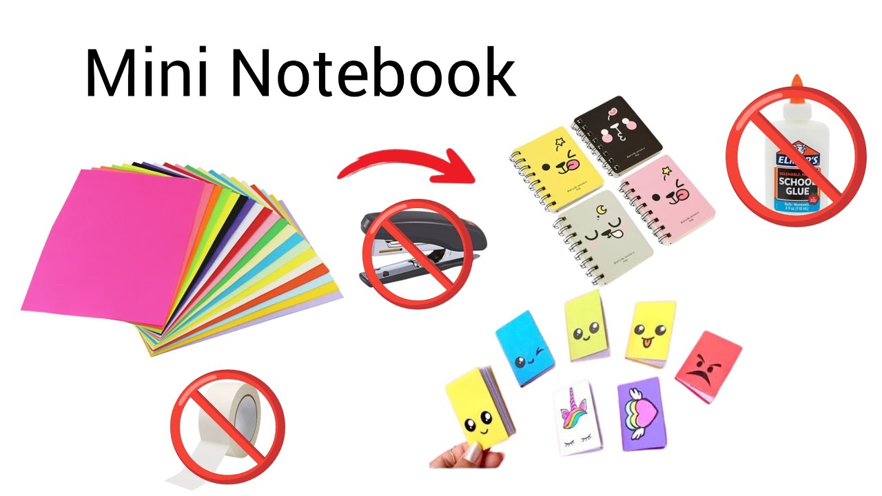 Paper Notebook/ paper craft ideas/ no glue 🚫 notebook 📓