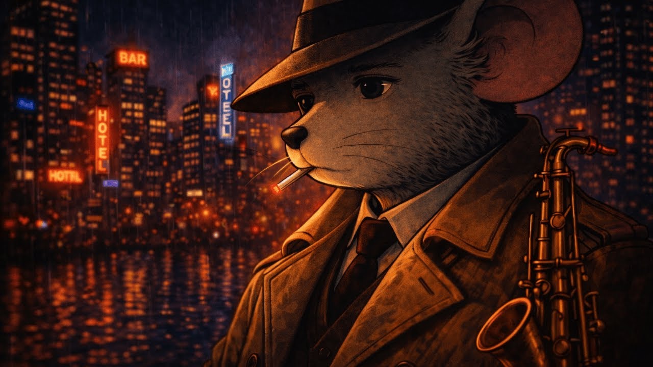 Jazz Case #1 — Rain on Empty Streets | Noir Jazz for Sleep, Study & Late Night Thinking