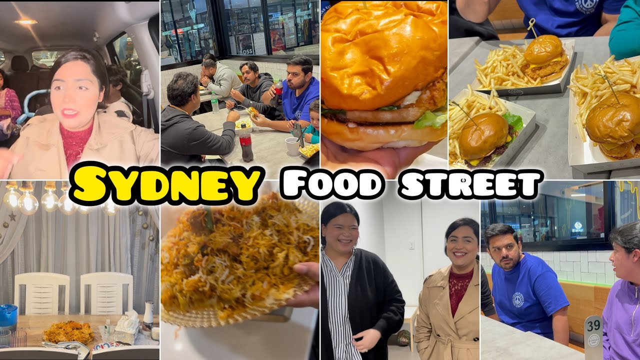 SYDNEY FOOD STREET VISIT | SO MANY HALAL FOOD PLACES | EK KHUBSURAT SHAM FRIENDS K SATH 💓💓💓