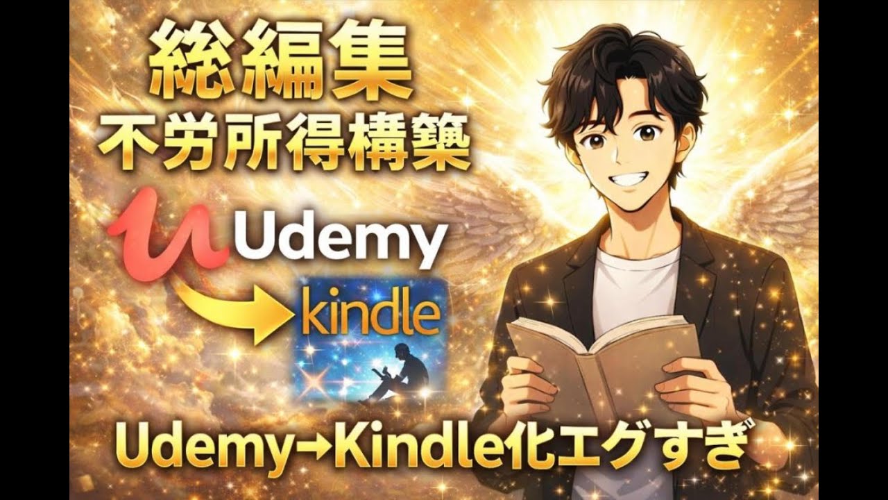 【総編集】Udemy講座→Kindle化で不労所得構築【Udemy帝国まとめ】