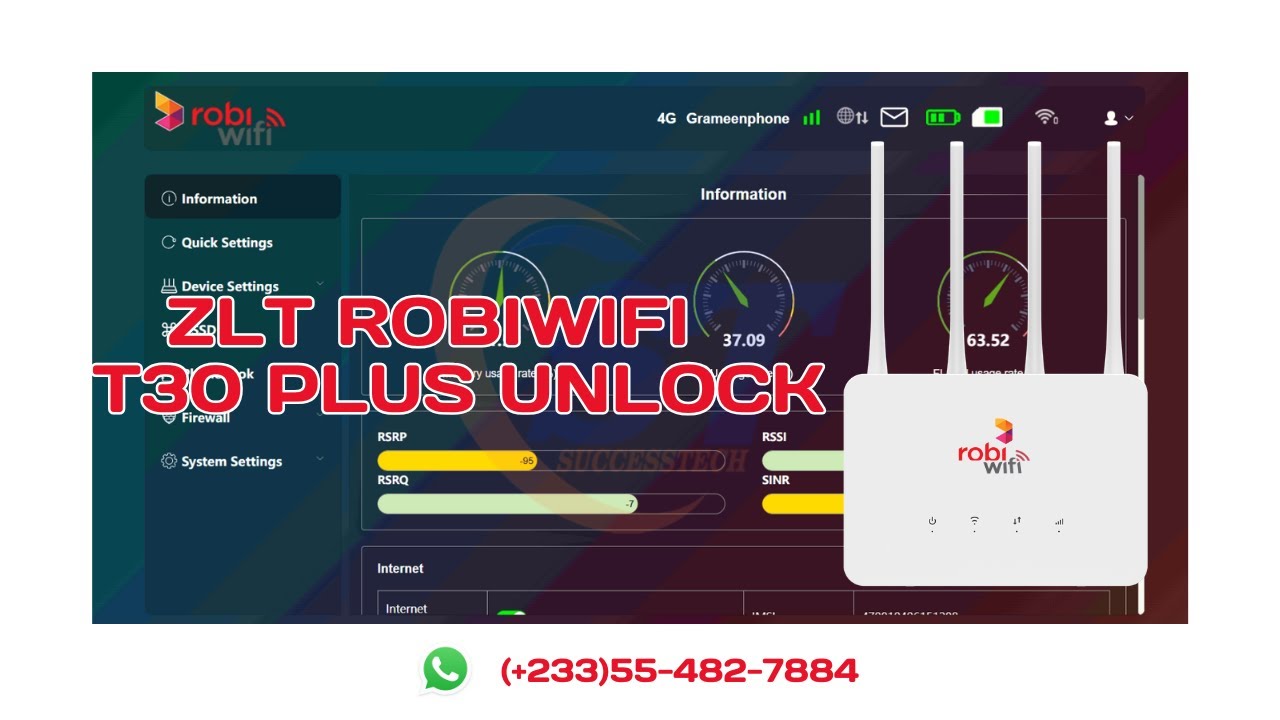 Robiwifi ZLT T30 Plus Unlock 100% Permanent Done By SuccessTech