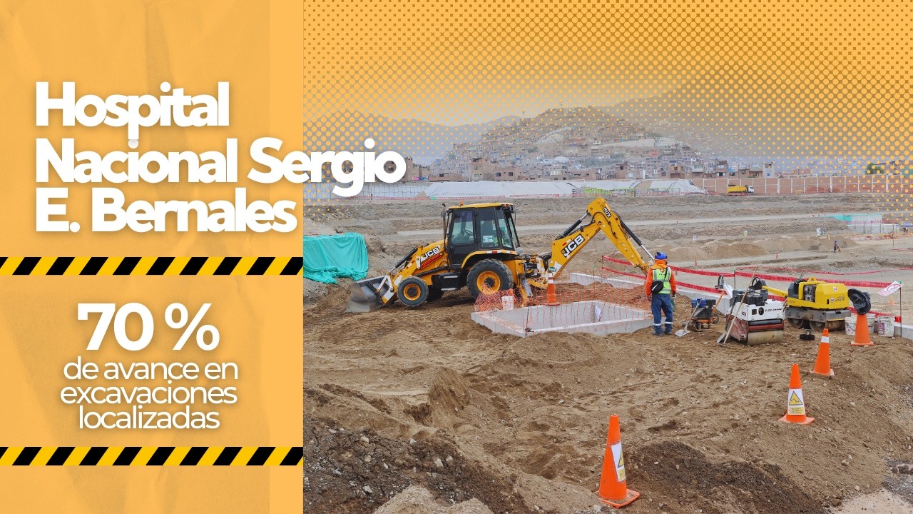 🏥 Nuevo Hospital Nacional Sergio E. Bernales avanza hacia la etapa de cimentación