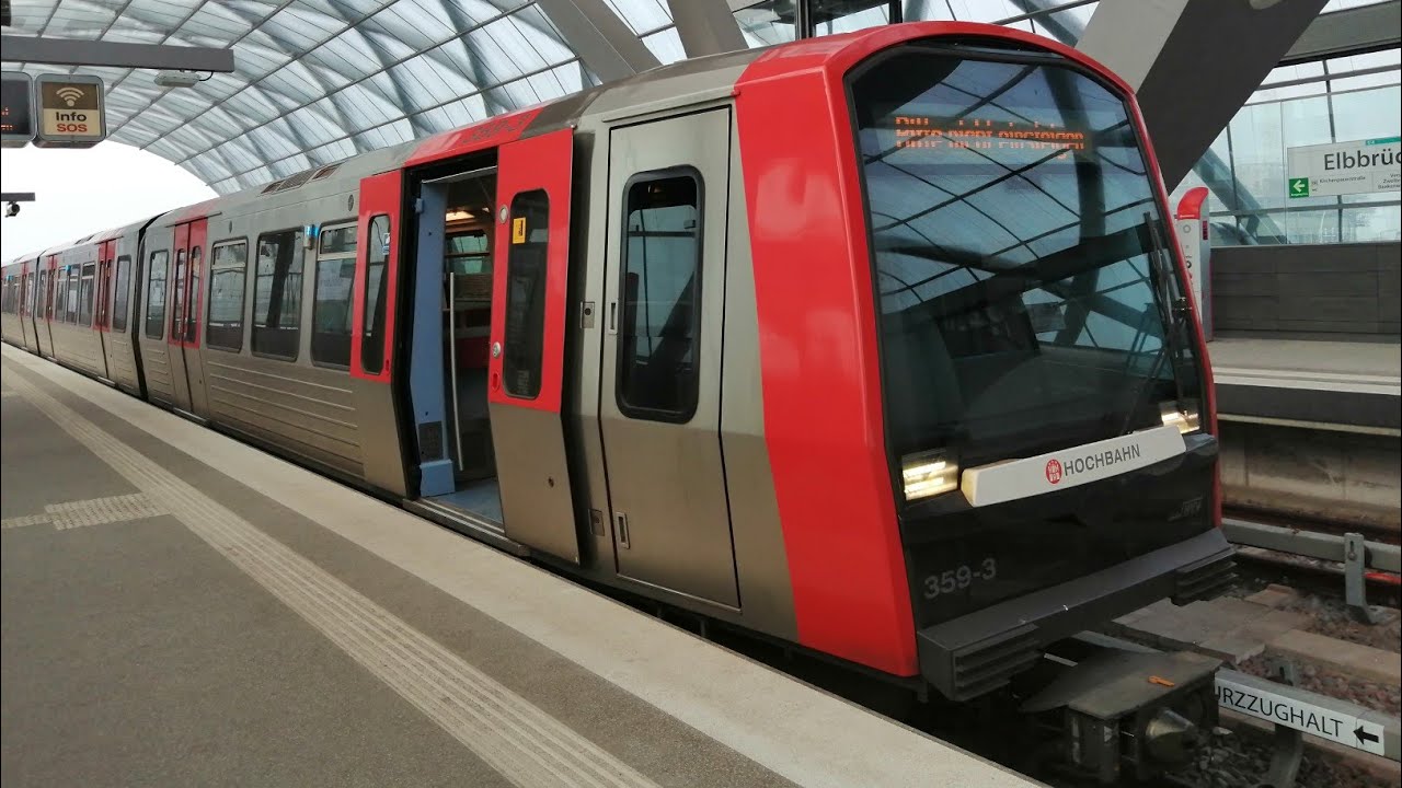 U-Bahn Hamburg Mitfahrt von Elbbrücken bis Billstedt im DT5.1 auf der U4 Komplette Linie