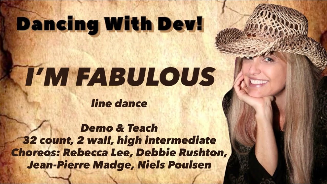 ✨I’M FABULOUS- line dance- Demo & Teach