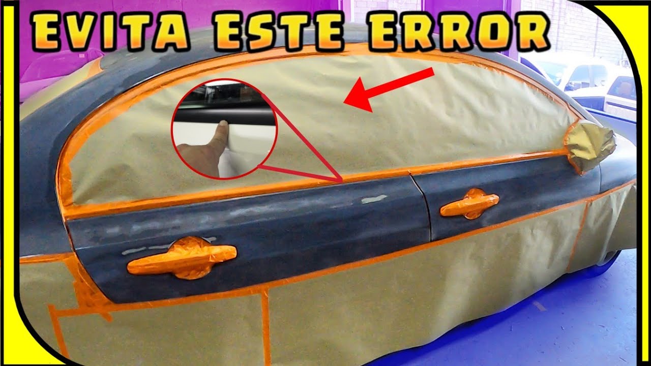 ✅ como EMPAPELAR un CARRO FÁCIL antes de PINTAR [ EMPAPELADO PARA PRIMER ]
