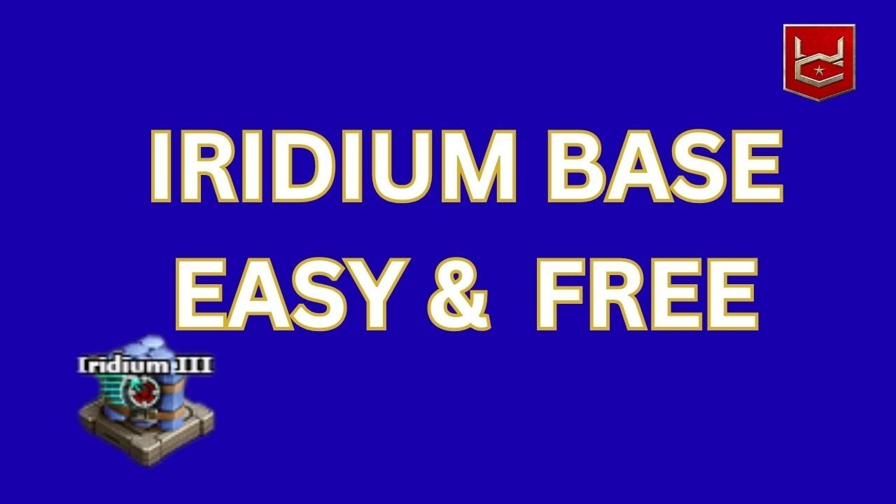 WAR COMMANDER IRIDIUM BASE EASY &  FREE