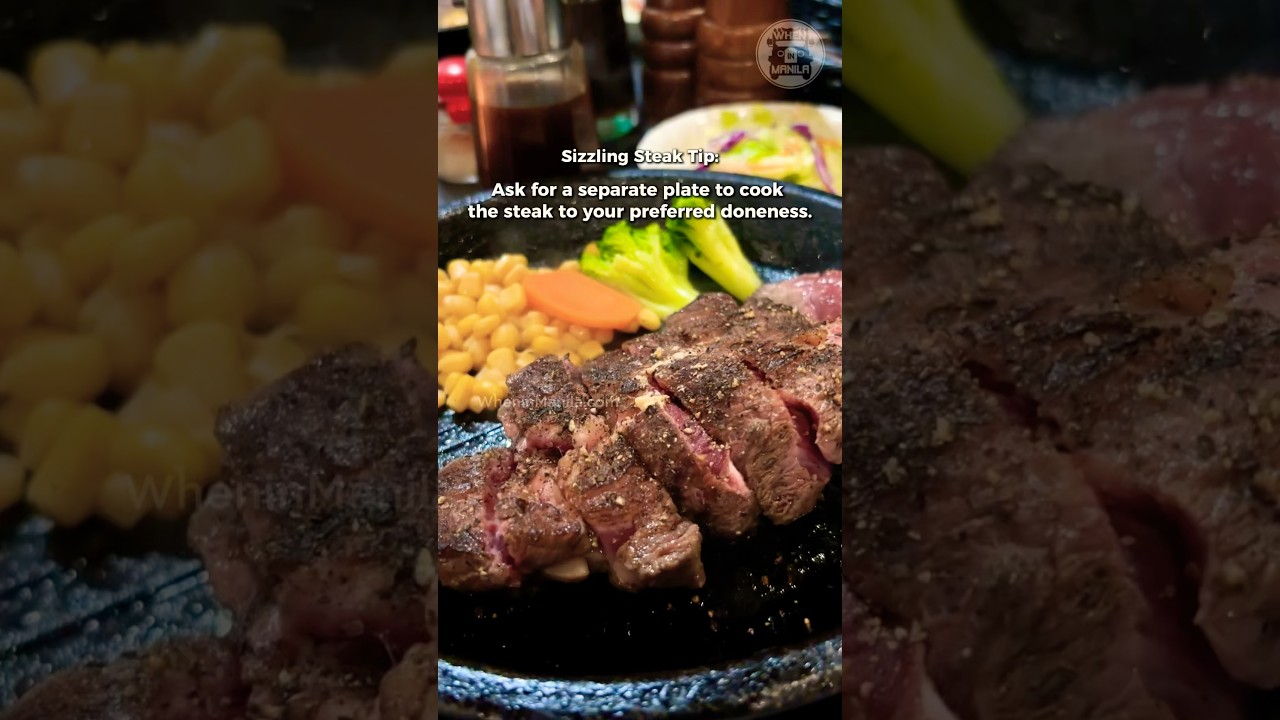 Sizzling Steak Tip: Want a perfectly cooked steak?  