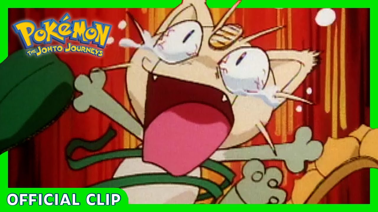 Meowth Disguised as Sunflora | Pokémon: The Johto Journeys | Official Clip