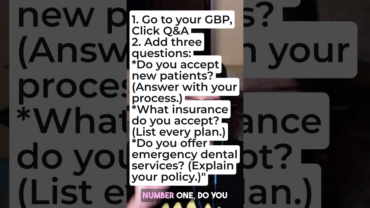 90% of Dental Practices Ignore This Google Business Profile Q&A Hack
