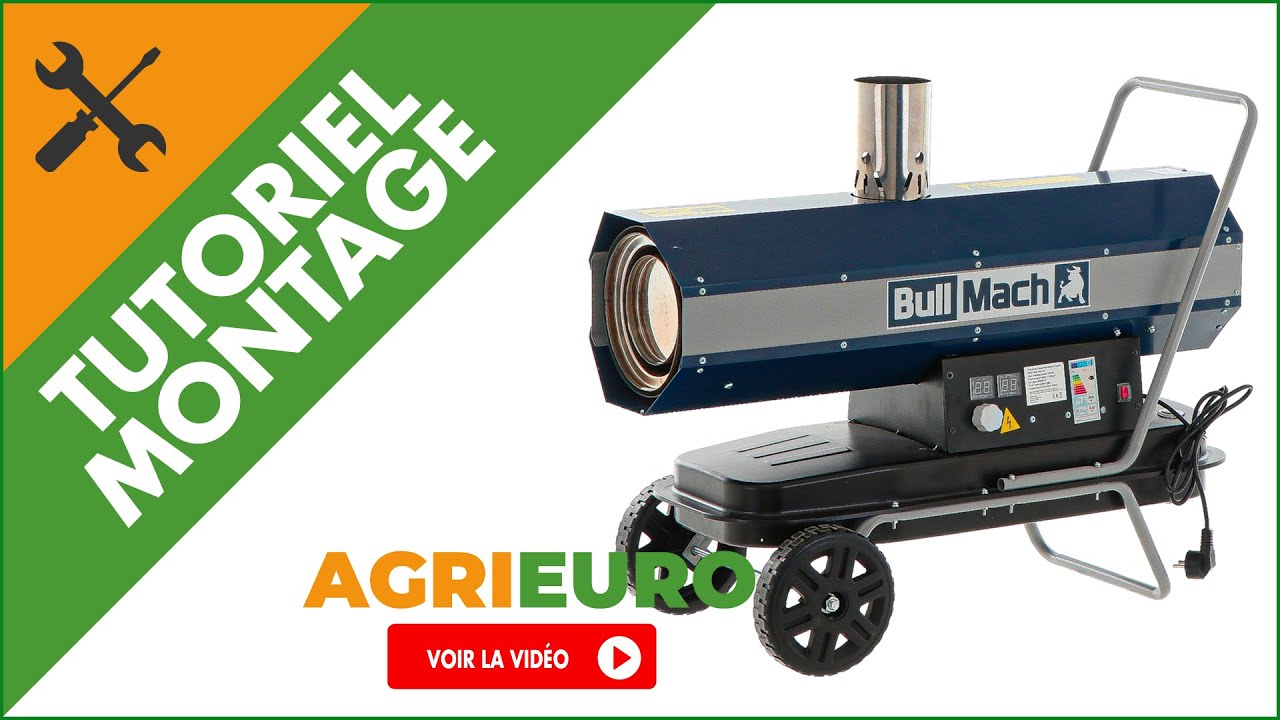 Générateur d'air chaud diesel BullMach BM-IDH 20KW - à combustion indirecte : tutoriel de montage
