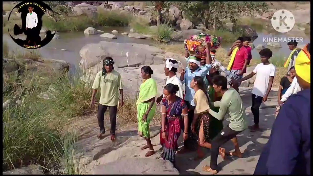 New kolam video KOSAGUTTA 2025 Bheemayyack and Jangubai Pooja festival demsa video in KOSAGUTTA