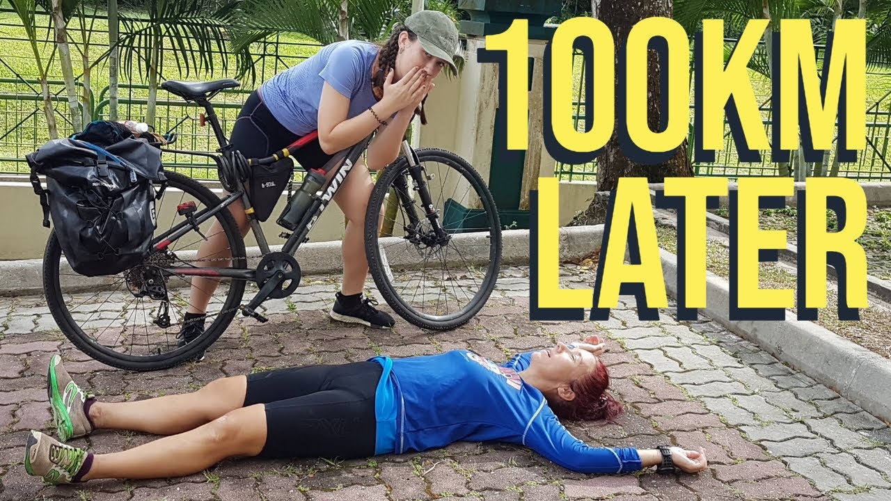 I followed my Mom in her 100km run (250km training)