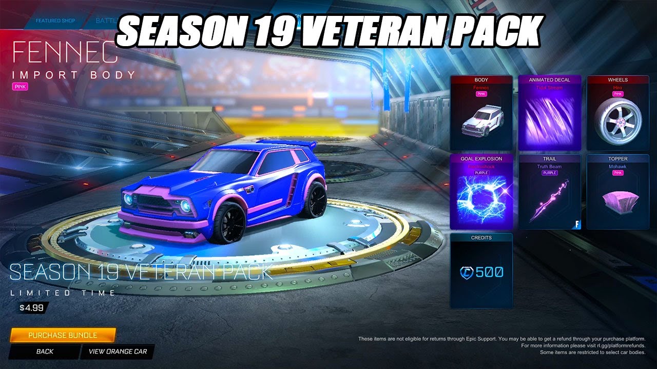*NEW* Season 19 Veteran Pack In The Rocket League Item Shop!! - Rocket League Item Shop Update
