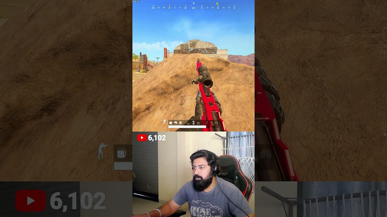 Crazy PUBG PC Sniper Shot 🤯 | 4K Ultra | #Shorts #New #funny