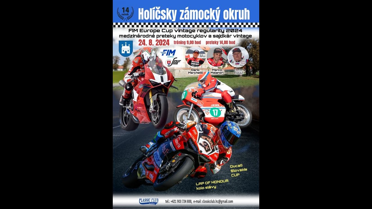 Holíčský zámocký okruh otváracia jazda pretekov 24.8. 2024