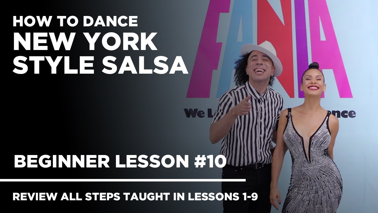 REVIEW ALL STEPS TAUGHT IN LESSONS 1-9 | BEGINNER SALSA LESSON | Feat. "Mi Gente" by Fania All Stars