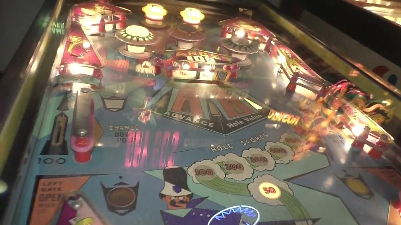 The Wendi bnkywu critter whoops over kickout hole bonus