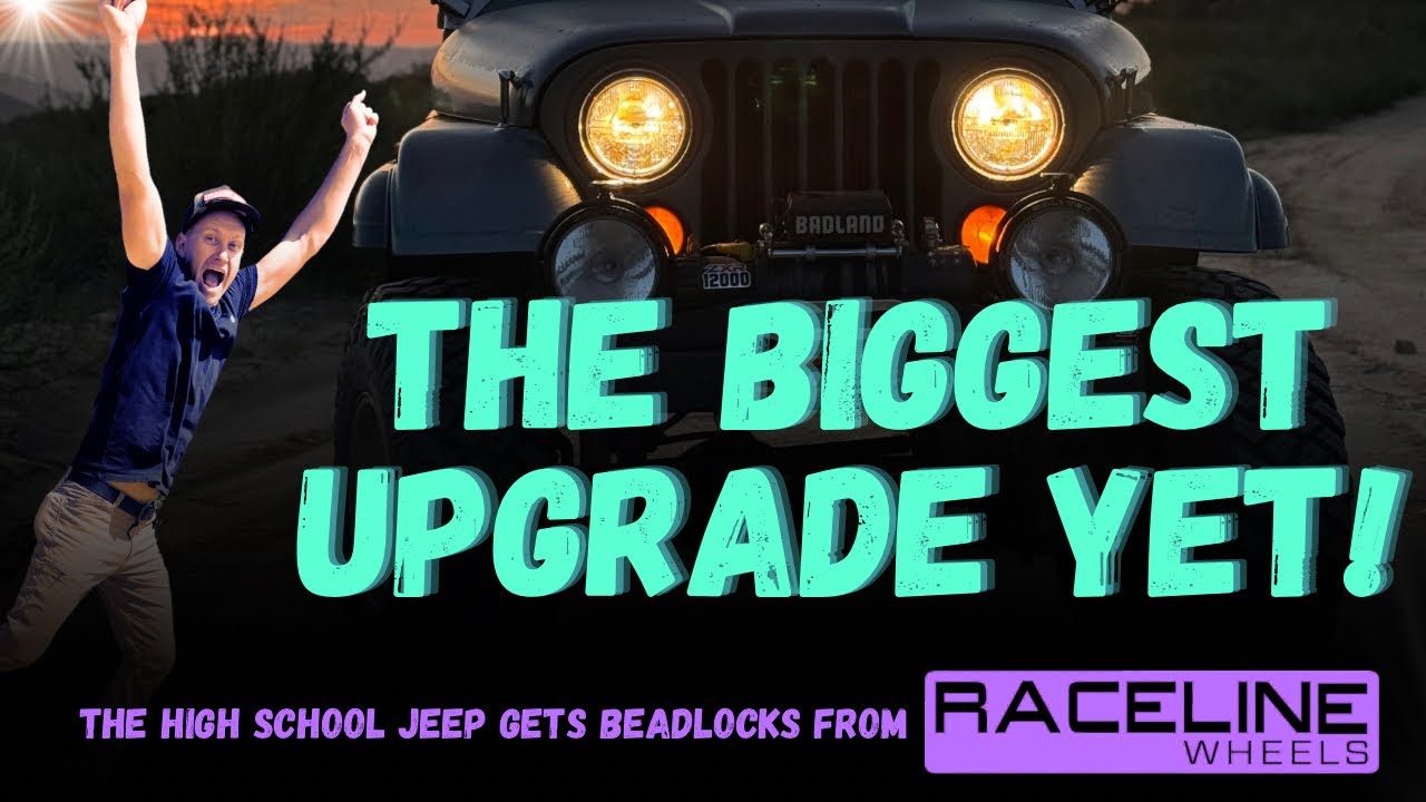 The High School Jeep gets Raceline Monster BEADLOCKS!
