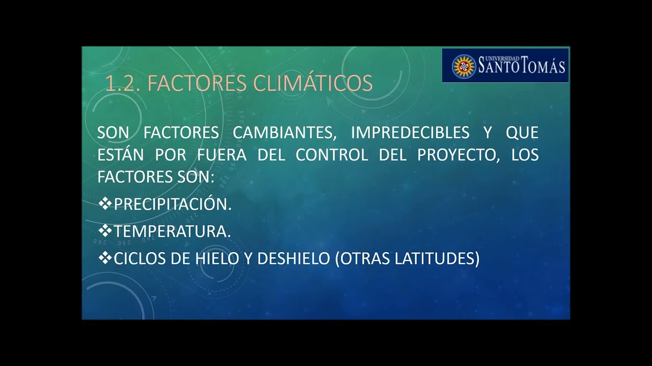 FACTORES FISIOGRÁFICOS Y AMBIENTALES PAV
