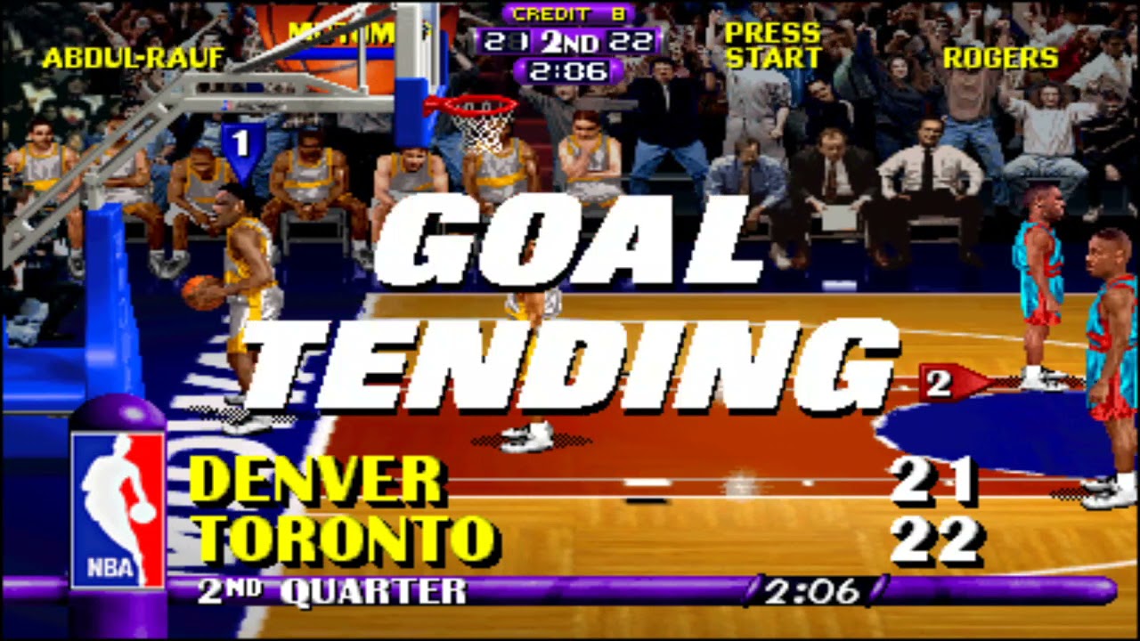 NBA Hangtime Arcade (MAME): Denver Nuggets Vs. Toronto Raptors