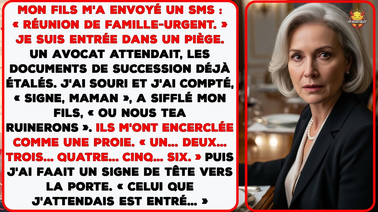 Mon fils m'a piégée avec une « Réunion de Famille ». Un avocat a glissé les documents de succession.