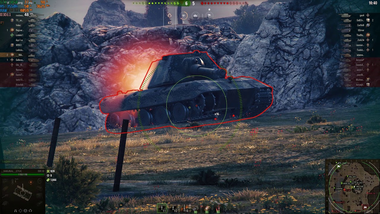 MOBİLE GTX 1050 3GB World Of Tanks/WOT/1080P/ULTRA 2019
