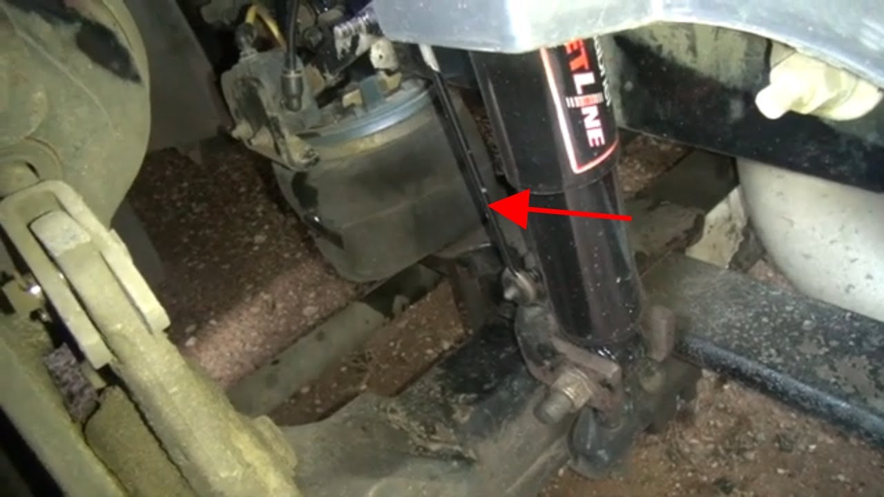front axle air bag blew out Volvo Vnl 780