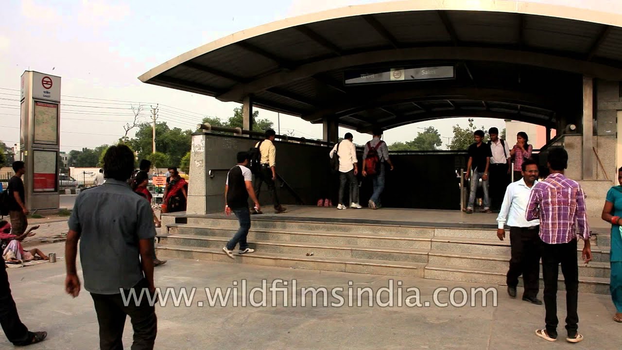 The always busy Saket metro Station