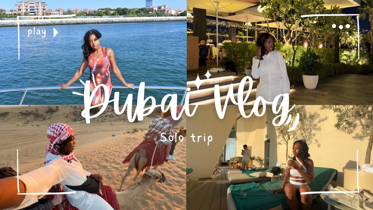 FIRST SOLO TRIP | DUBAI VLOG (I flew business class for the first time! 😆)