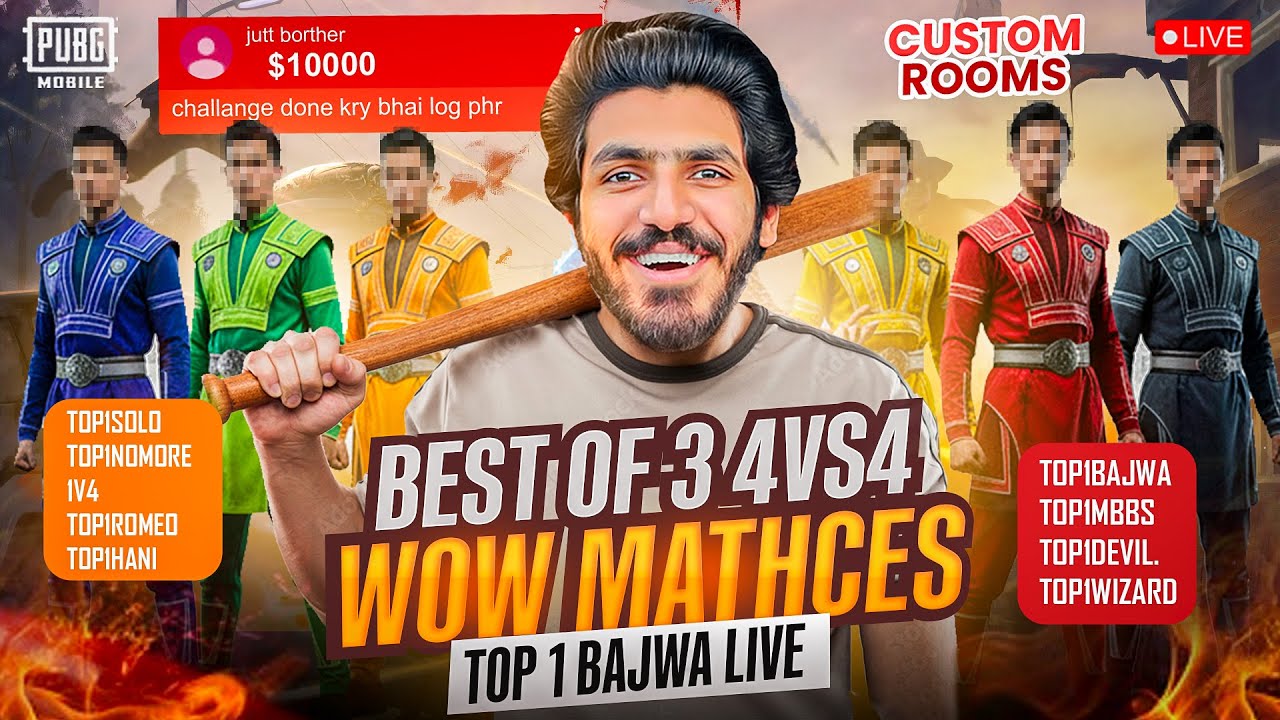 BEST OF 3 RS 10000 ON PBLIC DEMAND TOP1 VS TOP1 & CUSTOM ROOMS + RANDOM JOINING PONDIEEEE