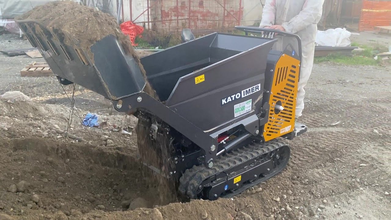 Motocarriola Cingolata KATOIMER CARRY 107 HONDA BENZINA - BENNA DENTATA MOVIMENTO TERRA - NOVITA'