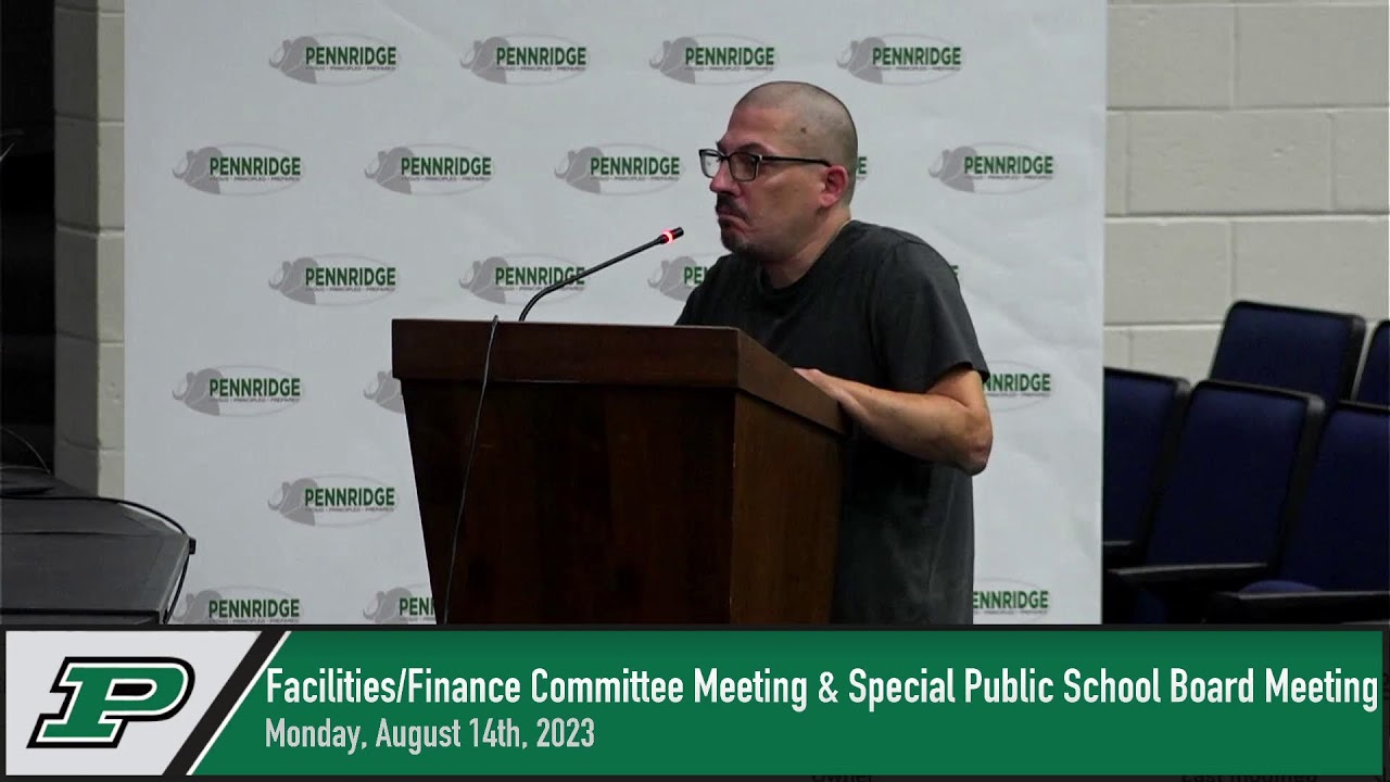 Monday August 14th, 2023 -Facilities/Finance Committee Meeting & Special Public School Board Meeting