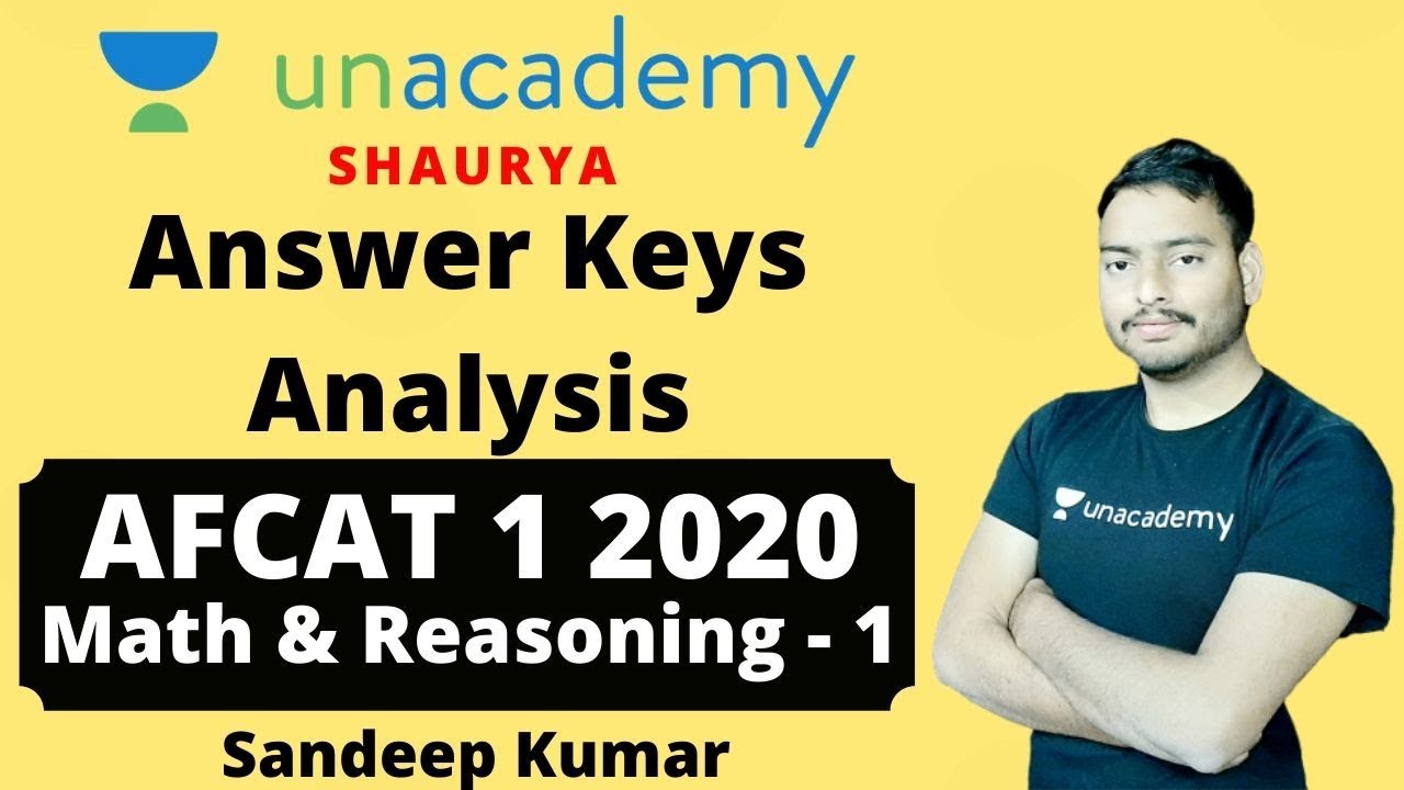 AFCAT 1 2020 Answer Key | AFCAT 2020 Maths Reasoning Answer Key - 1 | AFCAT 2020 Answer Key Analysis