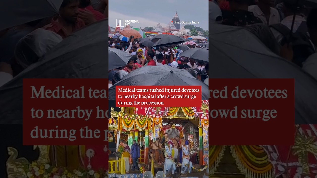 Devotees Injured During Jagannath Rath Yatra in Puri After Crowd Surge | Odisha News #shorts