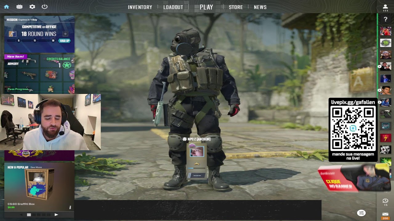 Jogando CS com yuri! !betboom !skinsmonkey !monitor !exitlag