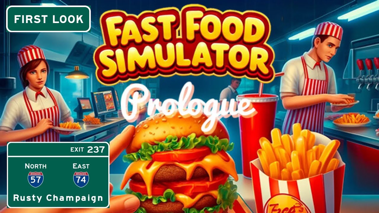 Пролог Fast Food Simulator: первый взгляд — подаём бургеры и газировку! Эпизод 1