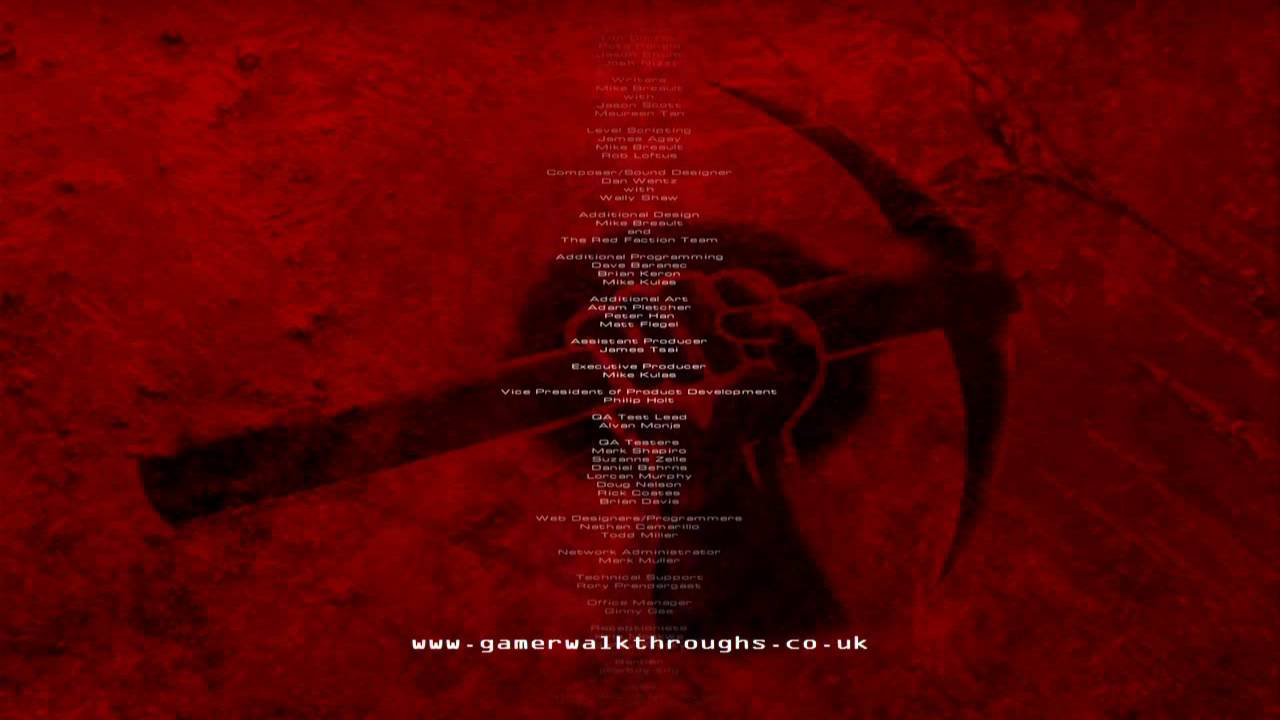 Red faction walkthrough - Ending credits