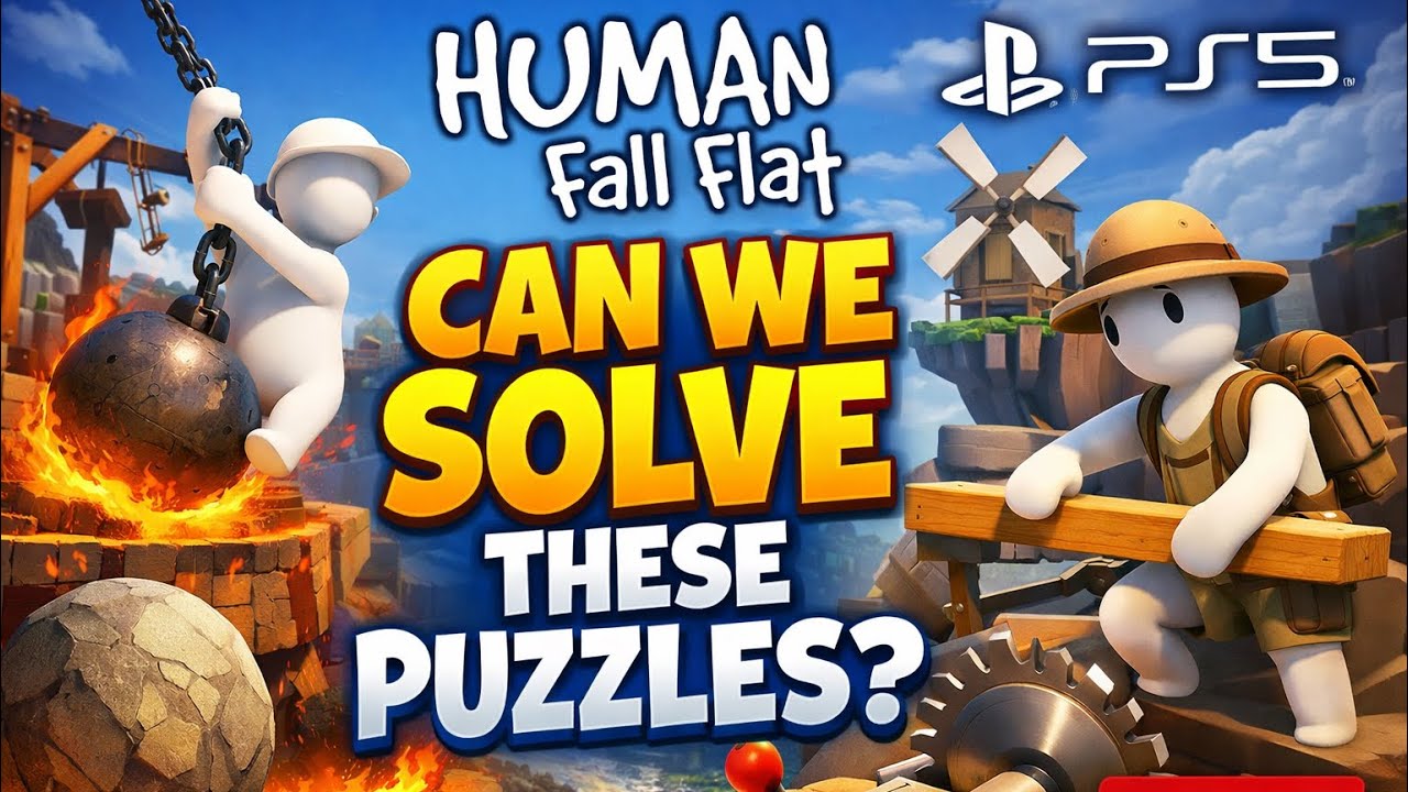 Can We Solve These Puzzles? Human Fall Flat PS5 LIVE #ps5live #humanfallflat 
