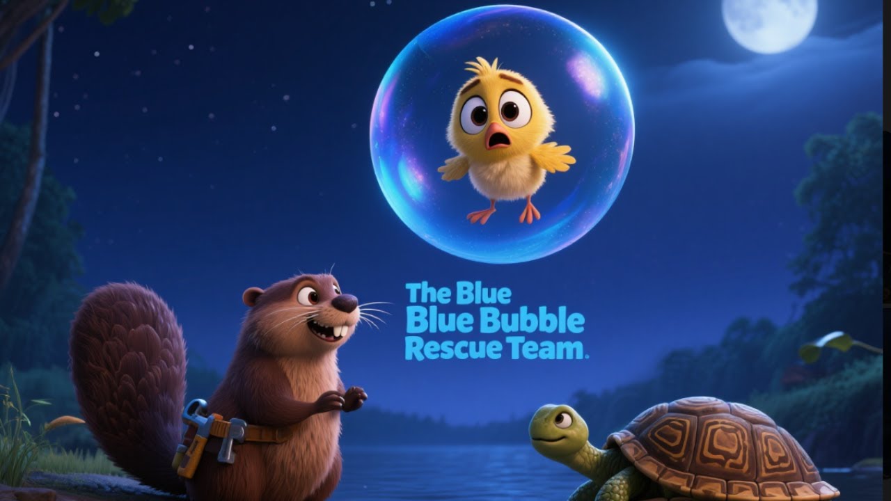 The Blue Bubble Rescue Team | Teamwork Moral Bedtime Story for Kids | MoonMagic Bedtime Stories