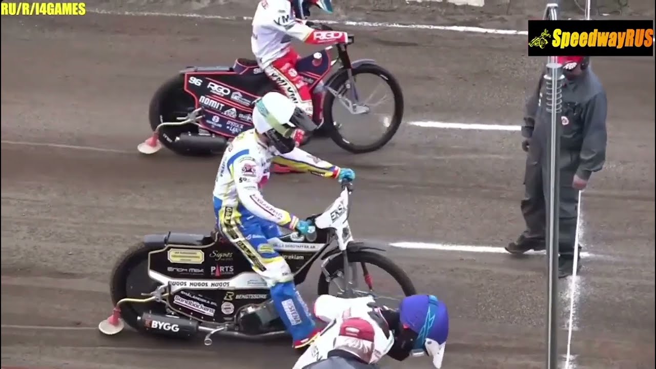 Sturz/Crash/Upadek Filip Hjeimland + Kim Nilsson (ESS Speedway)
