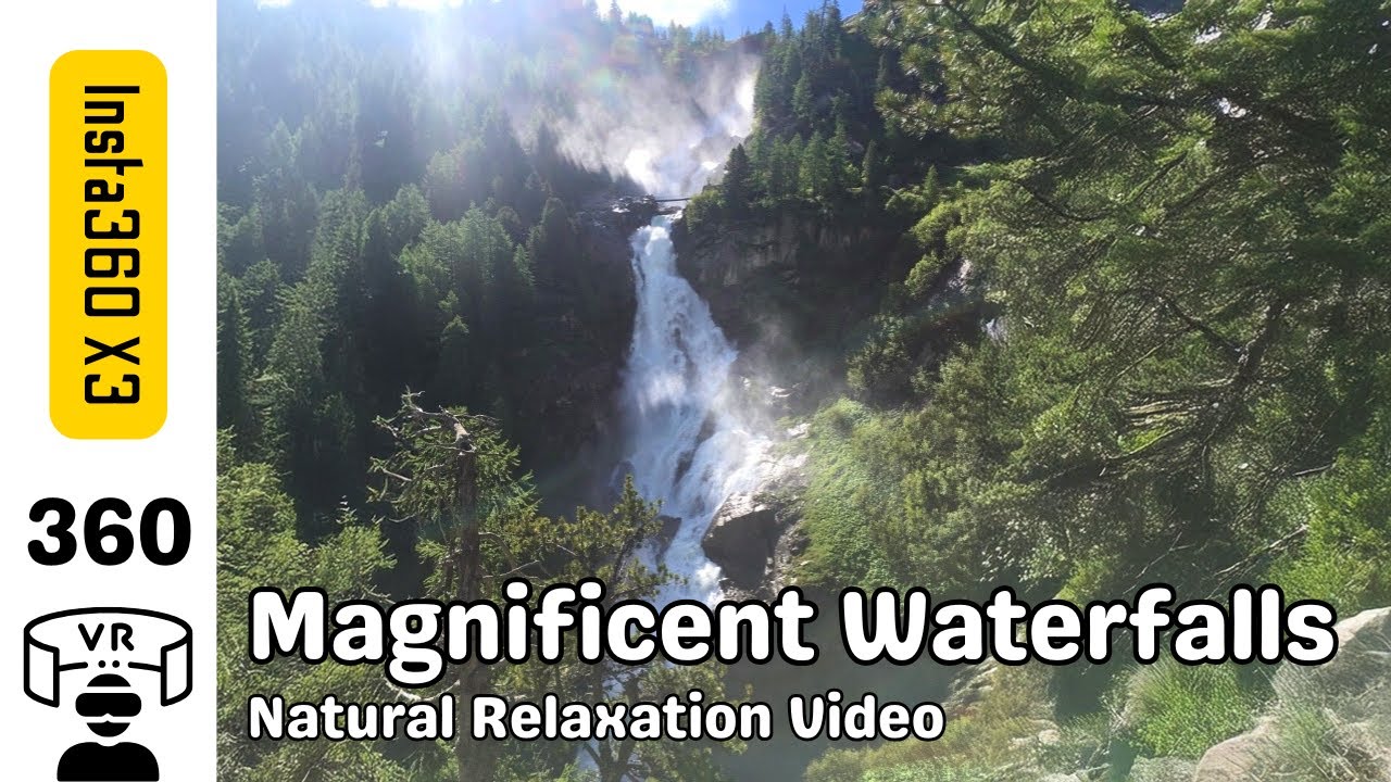 Cascate del Rutor, Magnificent Waterfalls in the Italian Alps 🇮🇹 - 360 VR & Spatial Audio 🎧