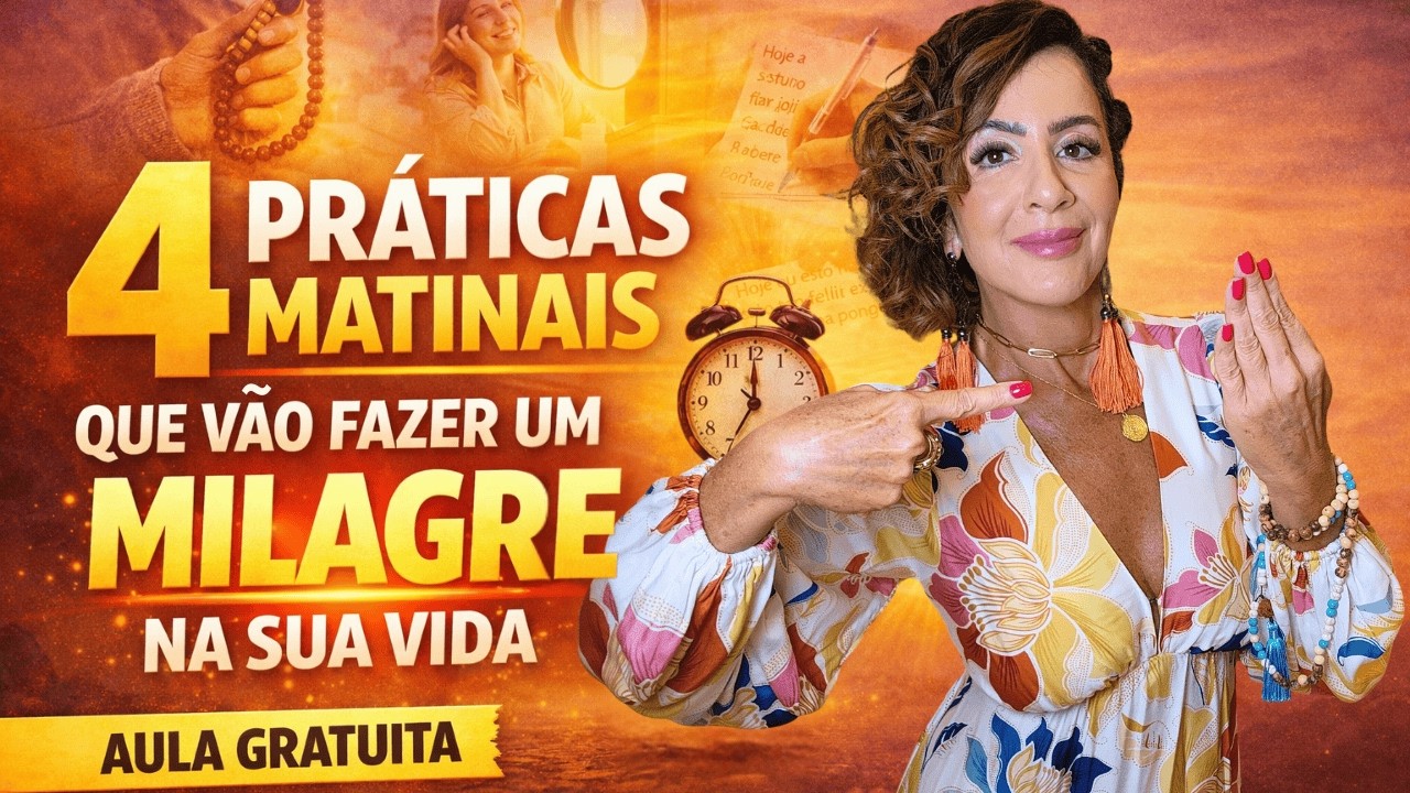 4 PRÁTICAS MATINAIS QUE VÃO FAZER UM MILAGRE NA SUA VIDA | AULA GRATUITA