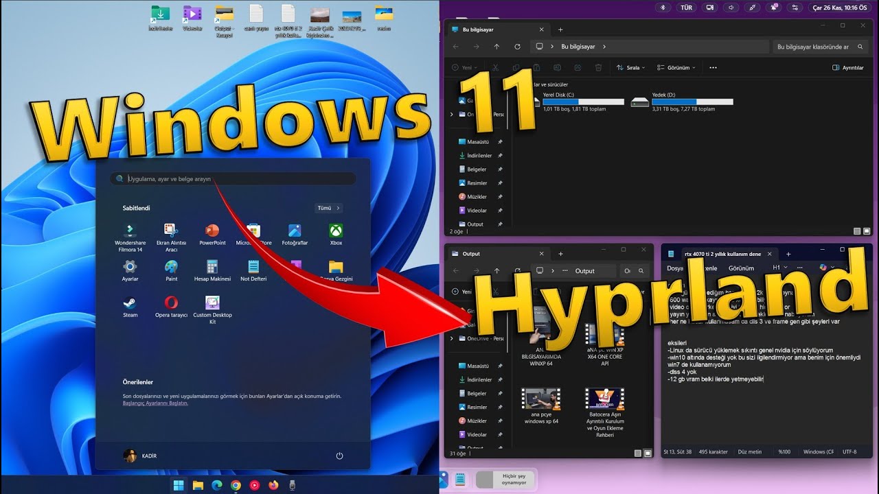 Windows 11'de Değişik Temalar (Seelen UI)