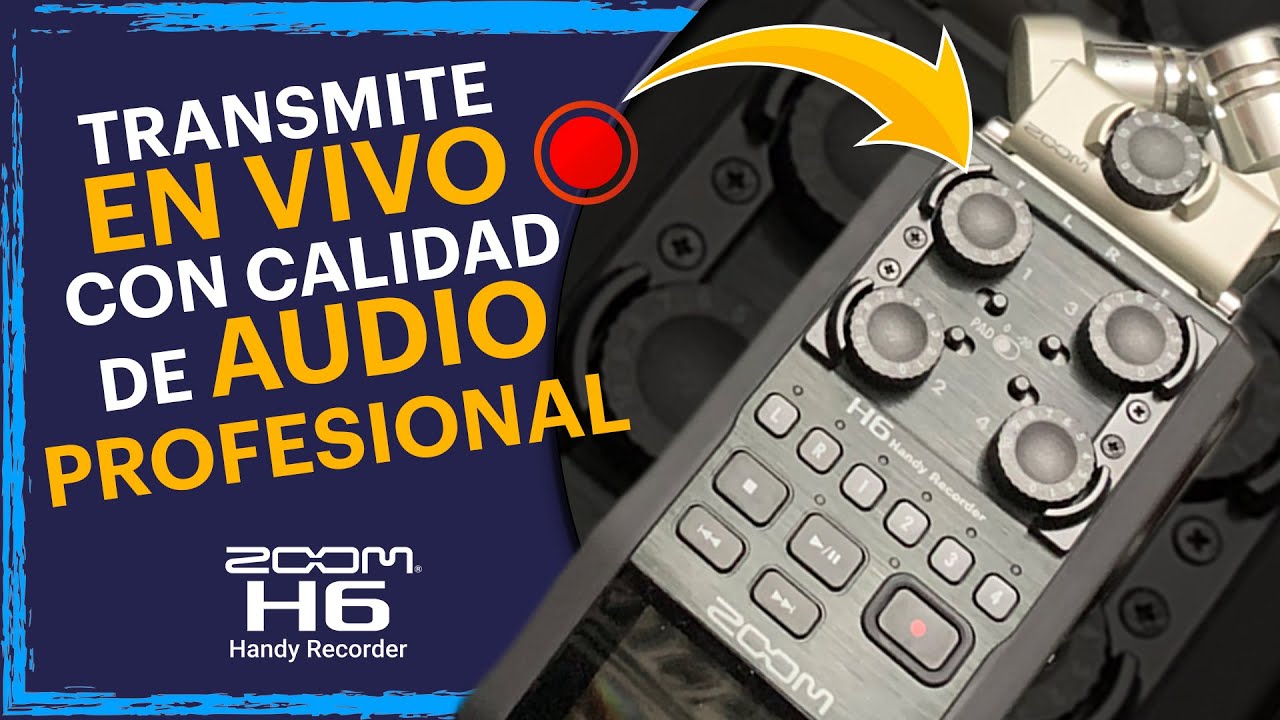 🎛️ ZOOM H6 🔥 7 características esenciales ⏺️ Transmite en VIVO y graba con AUDIO 🔈profesional.