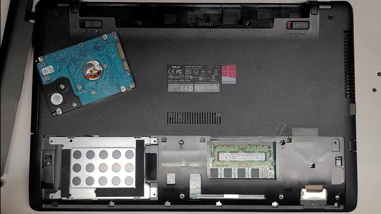 ASUS X550L X550LA-DH71 Disassembly RAM SSD Hard Drive Upgrade Battery Replacement Repair Quick Look